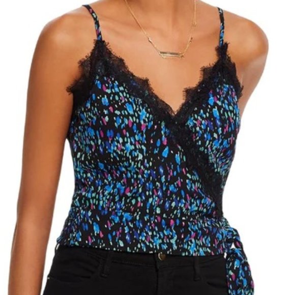 AQUA Women's Lace-Trim Wrap Cami Camisole Top - NEW w/ TAGS NWT - Picture 1 of 7